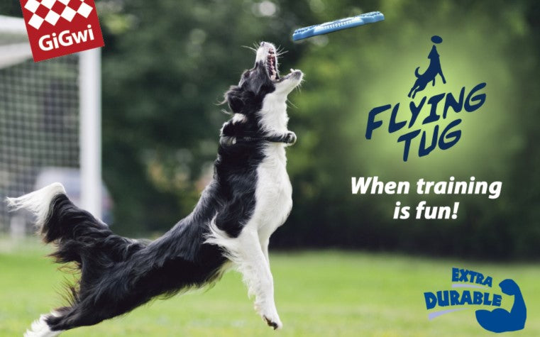 Frisbee Flying Tug 10" rojo para mascota