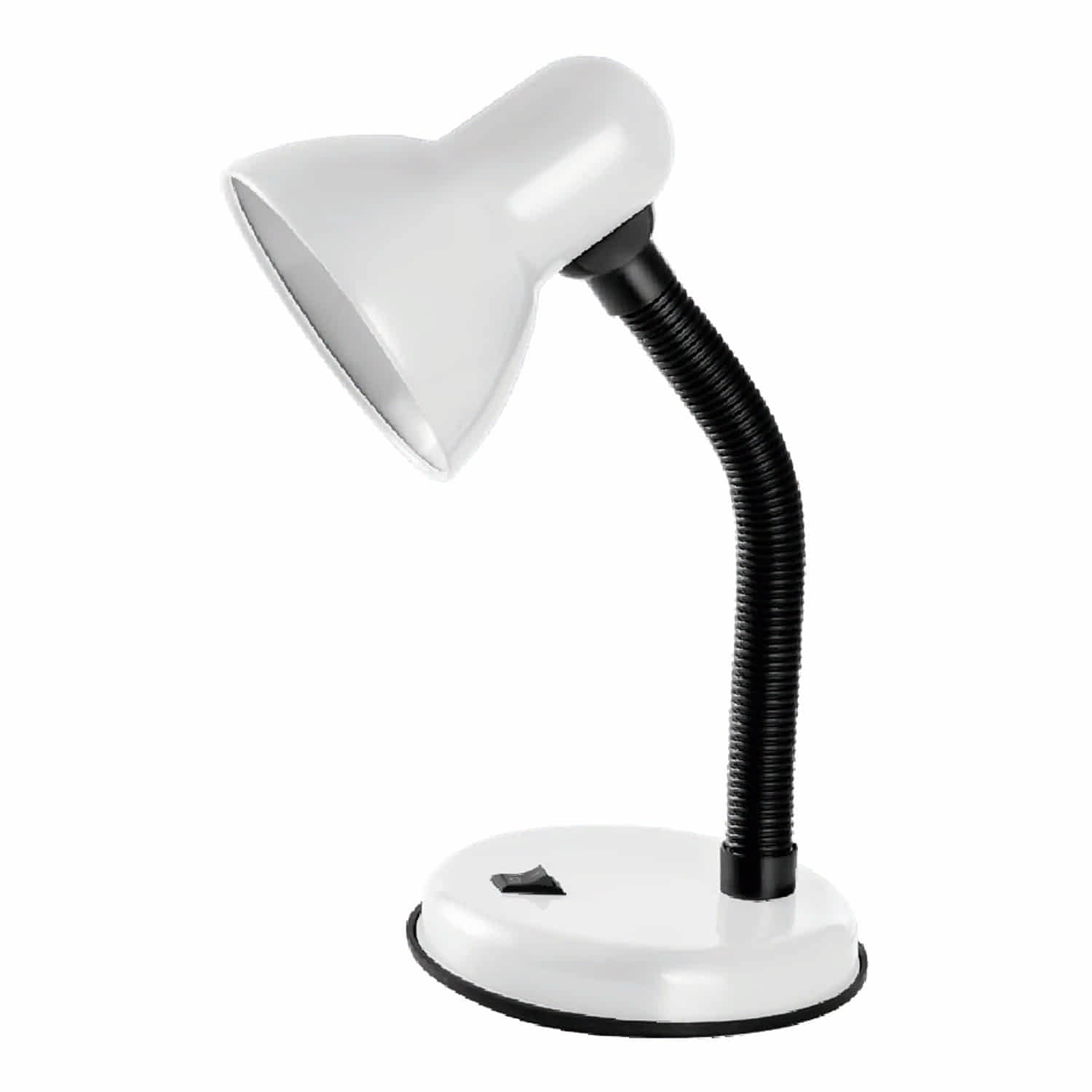 Lámpara de Mesa Blanca 1XE27 145x115x330mm ideal para trabajo o lectura.