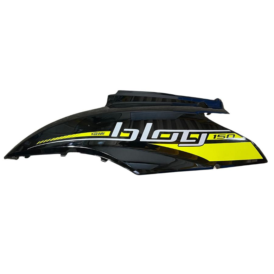 LEFT DECORATIVE PANEL BLACK GK WITH STICKER FOR BLACK VEHICLE  (BLOG 150)