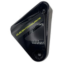 Panel decorativo izquierdo negro del radiador con calcomanias para moto gris (LEONCINO250)