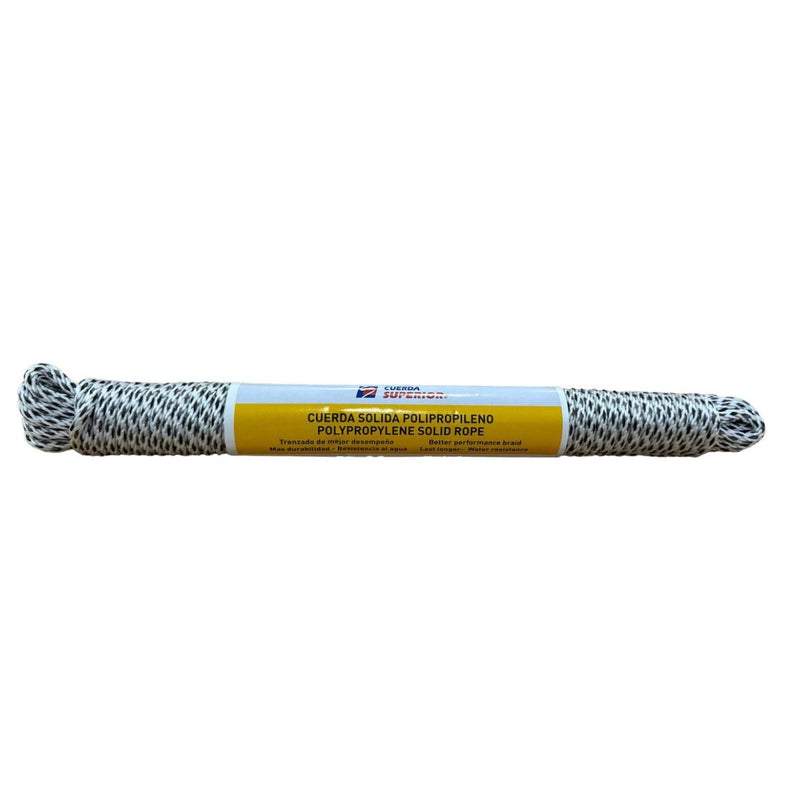 Cuerda Matizada 6mm x 15m Resistente a rayos UV para Uso en Humedad Extrema y Exterior. Soga Mecate.