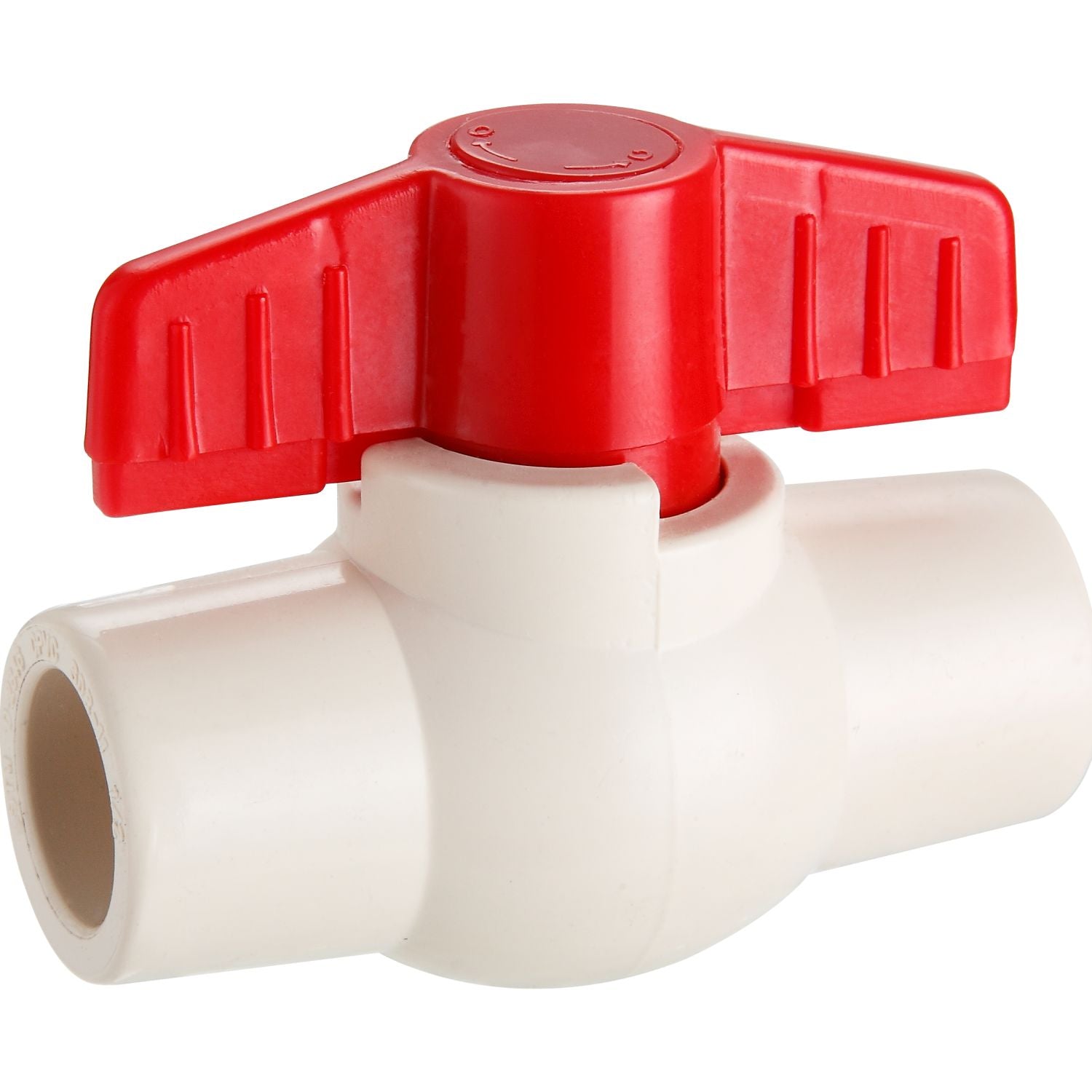 Válvulas de bola de paso CPVC para usar con pegamento 150PSI, para Agua caliente