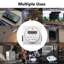 Temporizador digital programable por 7 días, tomacorriente dual timer reloj apagado automatico