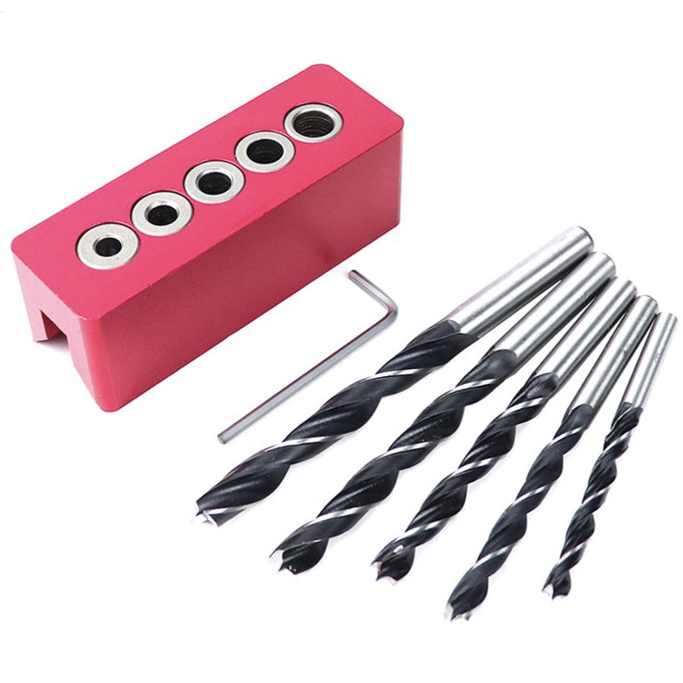 Plantilla con guía para perforaciones con auto centro de angulo 90º, Tamaños 6/7/8/9/10mm