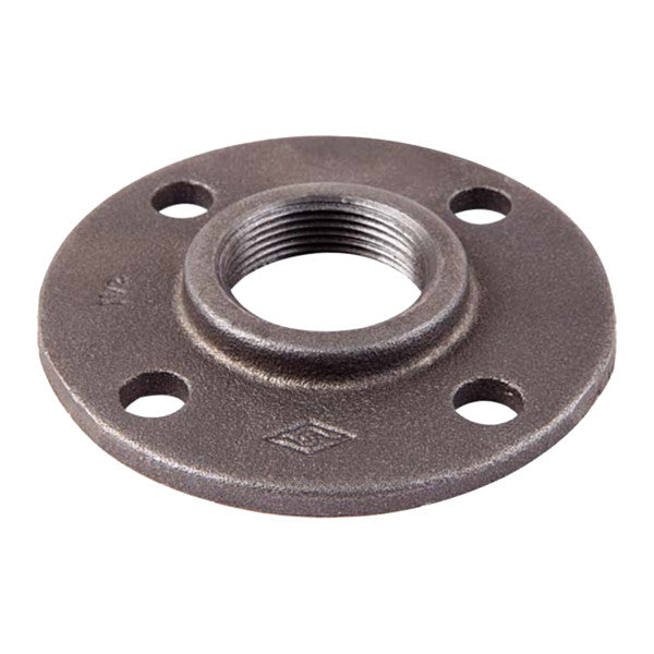 Brida galvanizada de piso 1/4"