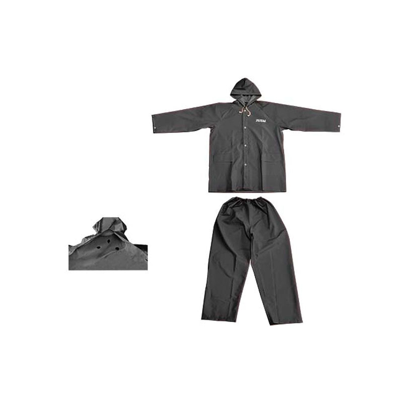 Trajes Impermeables de lluvia pantalones y sobretodos de alta calidad. Negro.
