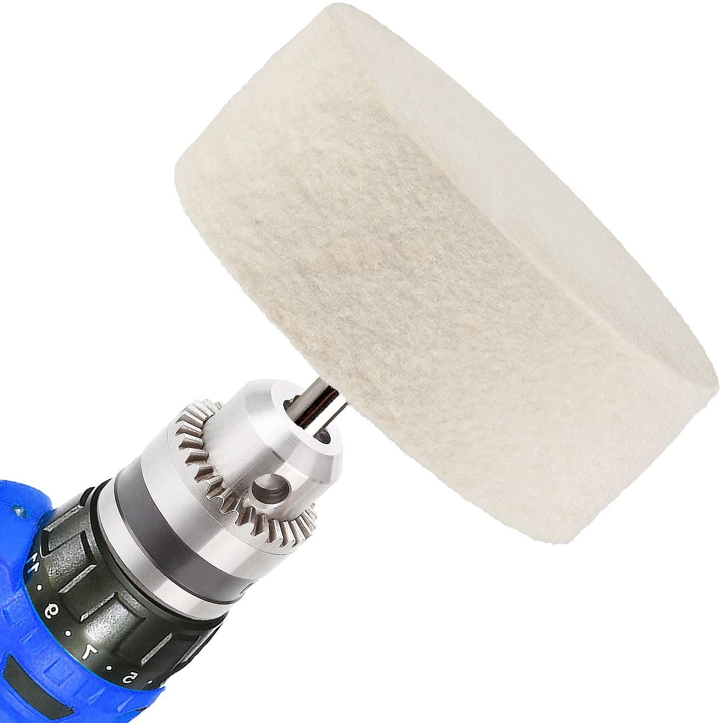 Rueda de fieltro de 3" para pulir con óxido de cerio (Óxido de Cerio no incluido)