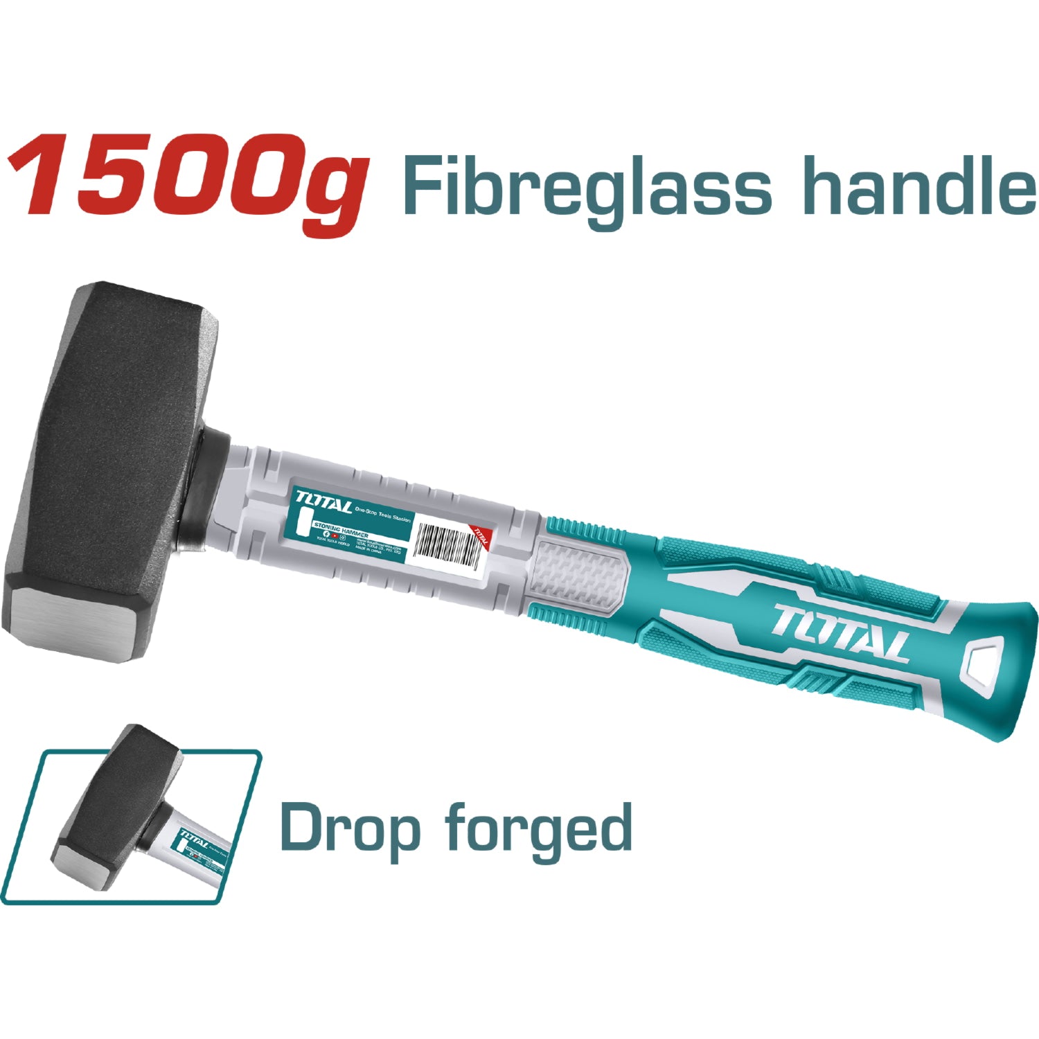 Mazos de acero al carbón #45 con tratamiento térmico. Mango resistente fibra vidrio