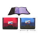 Portafolio de plástico con cierre de 10x13 " (1pza) (Viene en colores variados al azar)