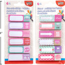 Marcadores adhesivos para libros 2 estilosBolsa OPP con cabecera