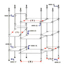 Anclaje de cable para techo.