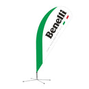 Bandera Publicitaria de Benelli Blanca Doble lado
