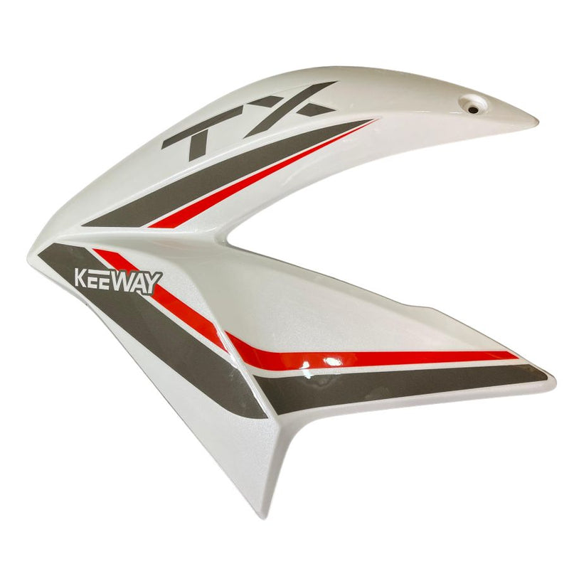 Covertor izquierdo del tanque de combustible blanco (TX150)