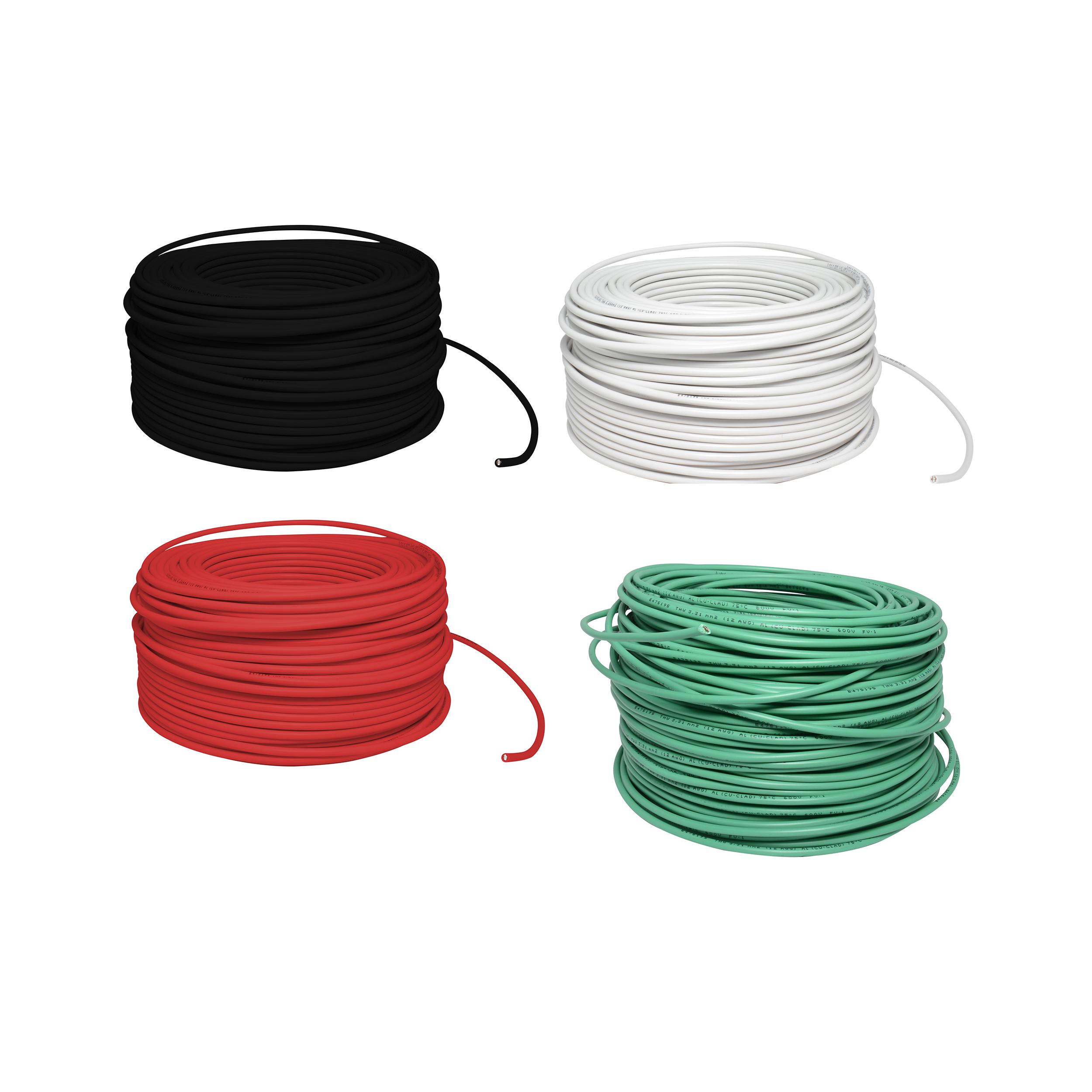 Cables cal 12 UL 100m Surtek THW de CCA