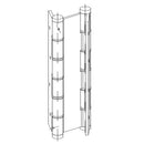 Par de Bisagras Vaiven Puerta Aluminio Europea. Color Blanco. Soporta 80Kg