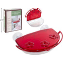 Plato para colibris con chupas para vidrio