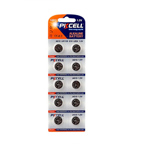 Baterías AG10 LR1130 LR54 10 pzas