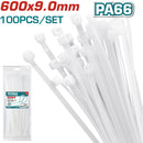 100 Zunchos de nylon 600mm x 9.0 mm.