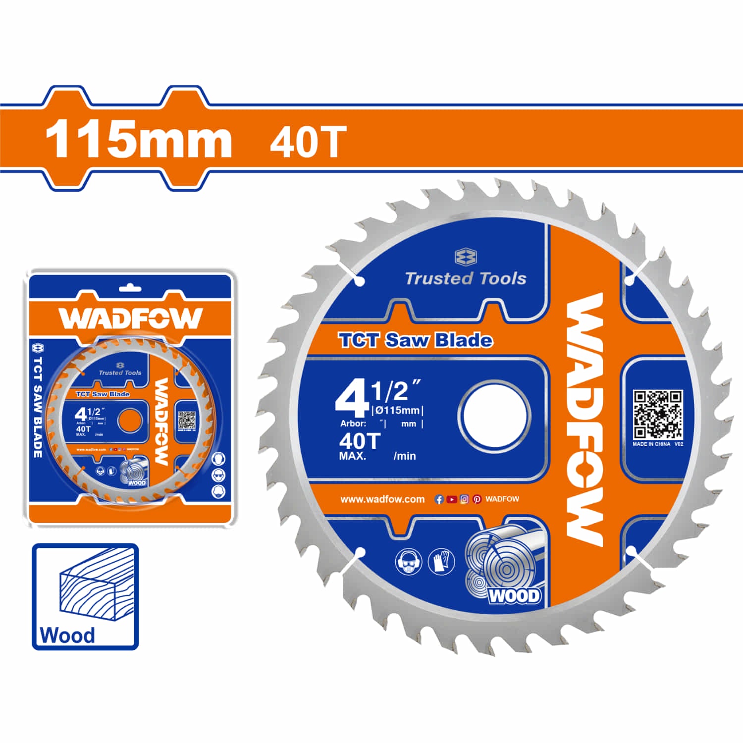 Disco De Corte Sierra TCT 4-1/2" 40T Anillo Reductor 16mm Corte De Madera. Ideal Sierra Circular.