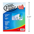 3 bolsillos para carpetas, bolsa con inserto