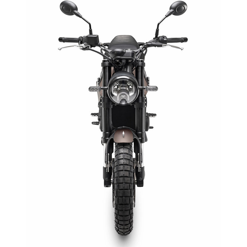 Benelli Leoncino Trail 500cc Color Marron Motor Bicilindrico enfriado por liquido Inyec elect 8val
