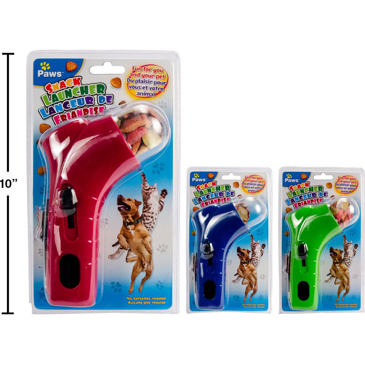 Lanzador de bocadillos o galletaspara mascotas   (1pza) (Viene en colores variados al azar)