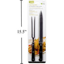 Juego de cuchillo para trinchar y tenedor para carne Luciano, 2 piezas