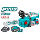 Motosierra de 12". 900 W. Lithium-Ion Bateria de 20 V. Incluye 2 Baterias 4.0 Ah y Cargador Rapido.