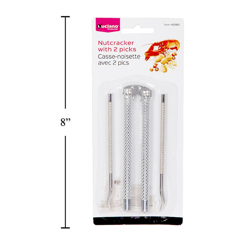 Cascanueces de metal Luciano con 2 púas