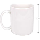 Taza sólida de gres Luciano de 11 oz, blanco