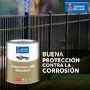 Pintura anticorrosiva brillante color rojo, 1/4 Galón. Sherwin Williams