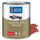Pintura anticorrosiva brillante color rojo, 1/4 Galón. Sherwin Williams