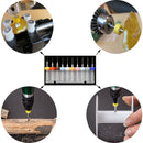 Juego de 10pcs de mini brocas 0,3-1,2mm vastago de 1/8" para perforaciones chicas en tarjetas elect