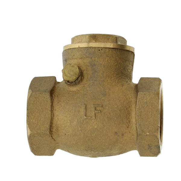 Válvula check anti retorno horizontal de 3/4" bronce