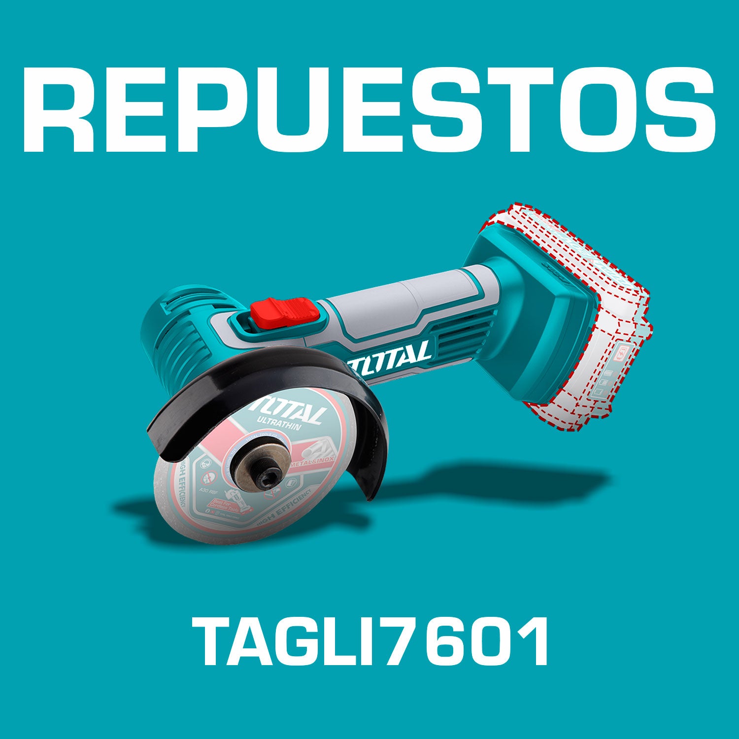 Repuestos Cortadora Mini Compacta 20V de 3"  Disco: 76mm. Codigo TAGLI7601