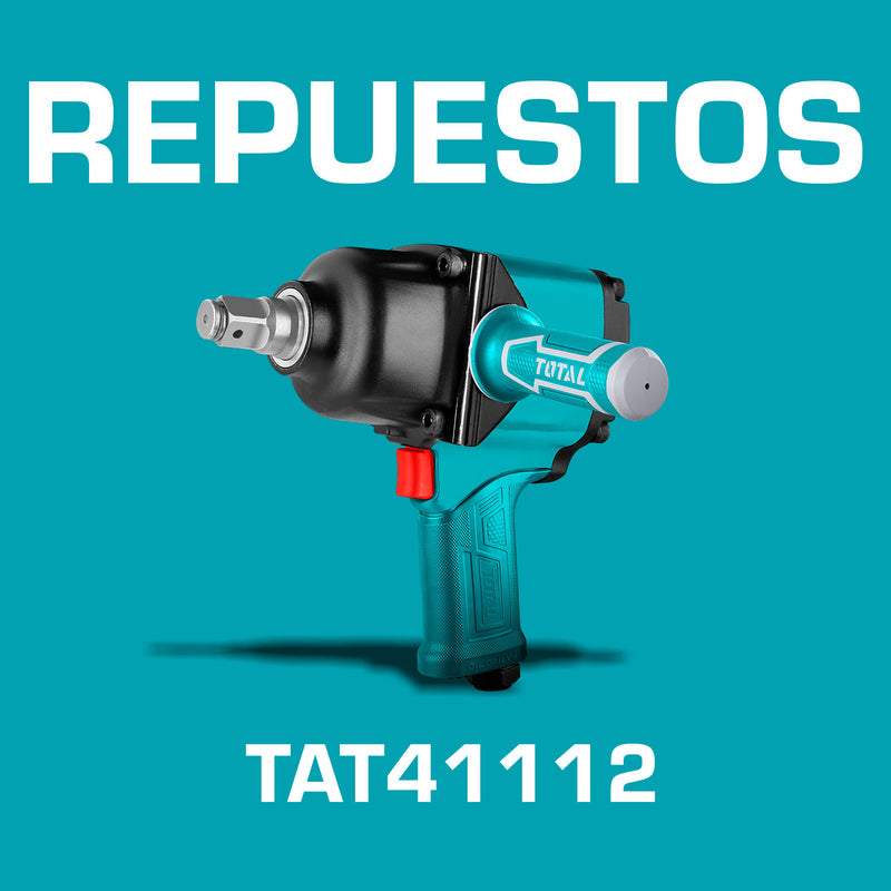 Repuestos Llave de impacto neumática 1 " 4000 rpm. Codigo TAT41112