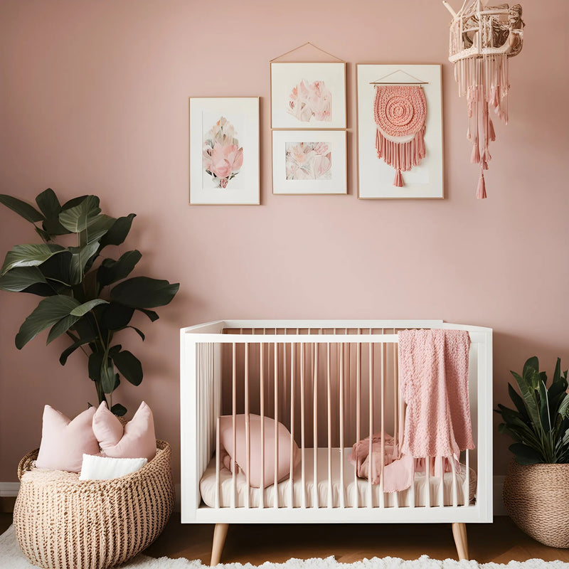 Panel Decorativo WPC Bambú Soft touch 1.22 m x 2.80 m x 5 mm Rosa Coral Pastel