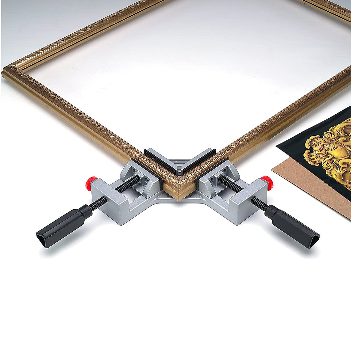 Pinza abrazadera de angulo recto 90 grados 0-65mm. Para esquinas