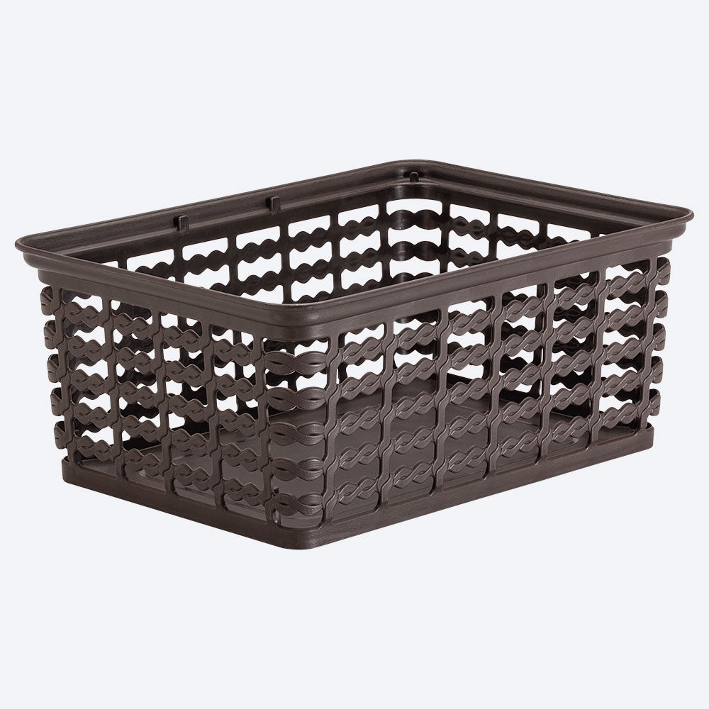 Canasta multiusos deco, 4l, color wengué