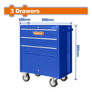 Caja Herramientas gabinete con Ruedas 3 gavetas gavinete carrito servicio mecánico (vacio) Trolley Servicio