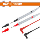 Cable y Puntas de Prueba para Multímetro 100cm CAT Ⅲ1000v 143mm Largo. Apto para Medidor Abrazadera