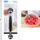 Luciano 7.25 "L Cortador de frutas en bolas redondas, tarjeta para empatar