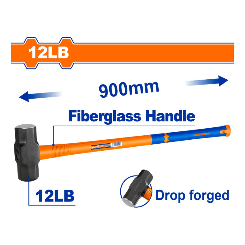 Mazo 5Kg. Mango fibra vidrio. Tratamiento térmico. Acero