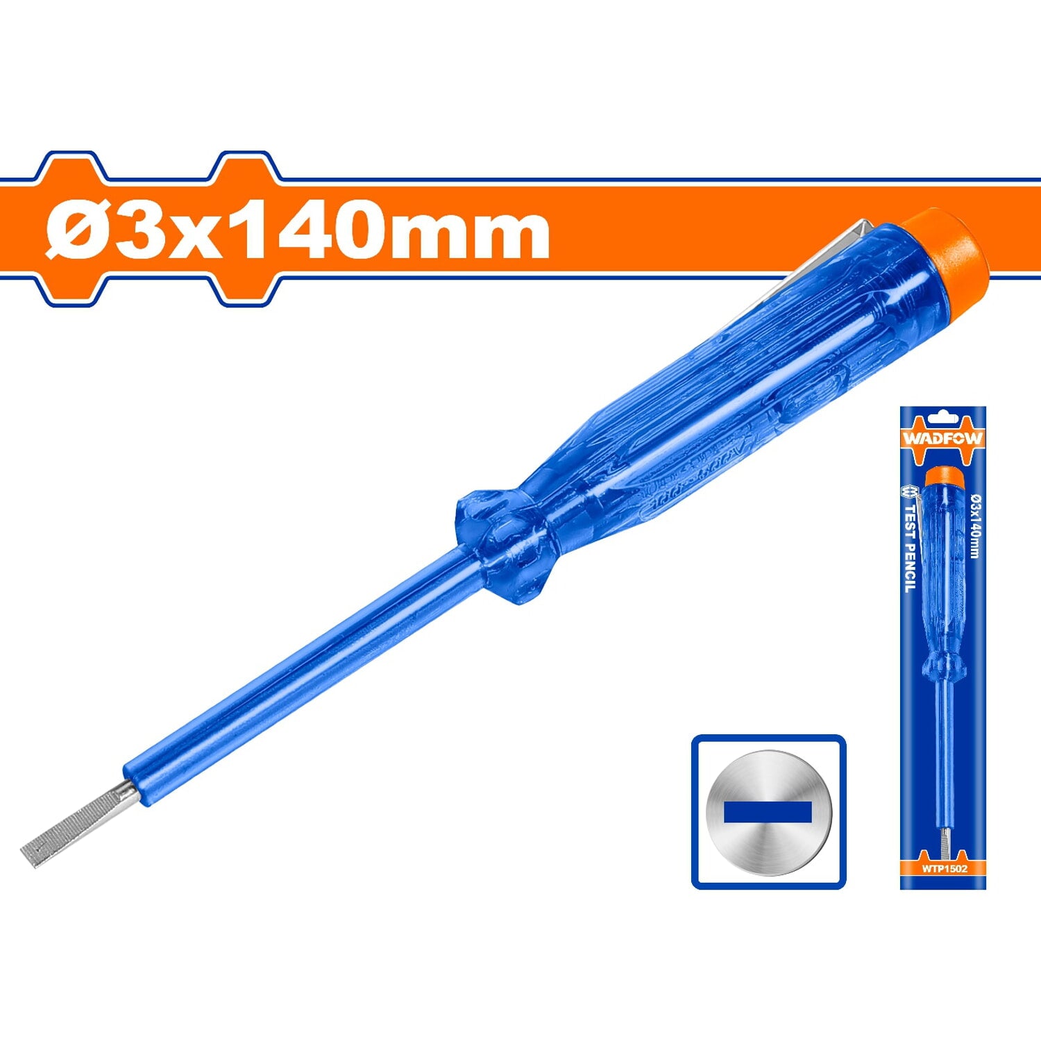 Lápiz medidor probador de voltaje. Tamaño de ranura: 3 x 140mm. AC 100-250V