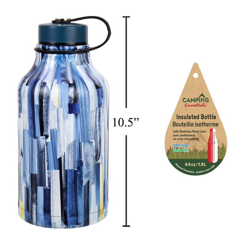 Termo de agua tipo Cantina para Campamento 64oz.