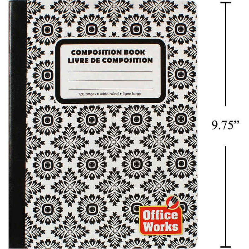 Cuaderno 120-P 7.5x9.75 "Composición cosida