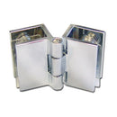 Bisagras vidrio-vidrio 180grados para vitrinas 6-8mm (par) (C-C3010B-06M/GG/180).