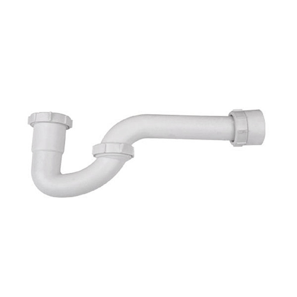Trampa PVC sifón drenaje a pared  1 1/2". Con adapter a 1/4" NESSATI