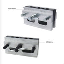 Plantilla y guía de perforación de madera con localizador de centro. Tamaños 6/8/10/11/12mm