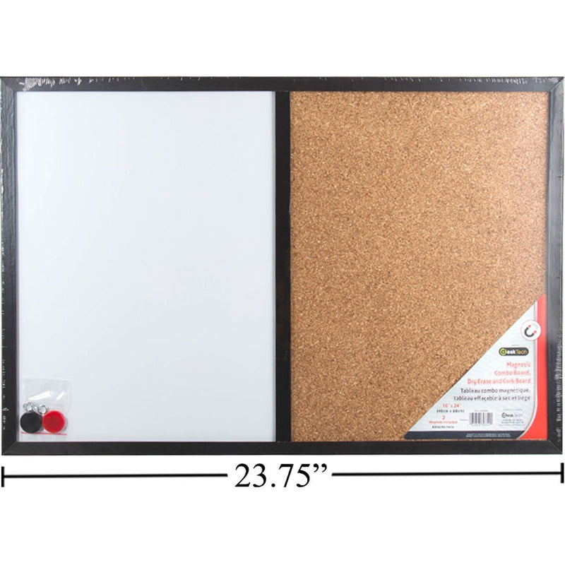 Pizarra magnetica tablero corcho blanco combinado 16 "x 24"